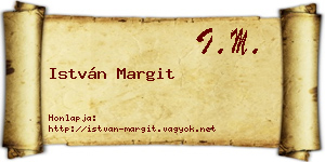 István Margit névjegykártya